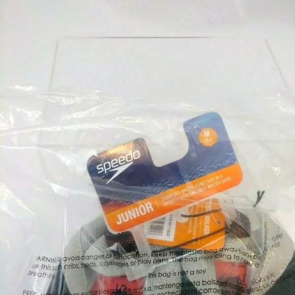 Speedo Little Girls' Tidal Walker Shoes, Black, Size Small, Medium - Picture 3 of 4